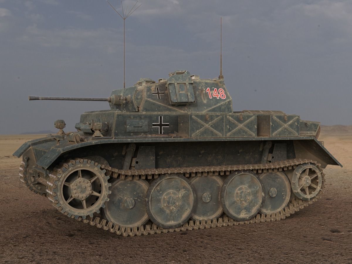 PzKpfw II Ausf L Luchs SdKfz123 3D model_10