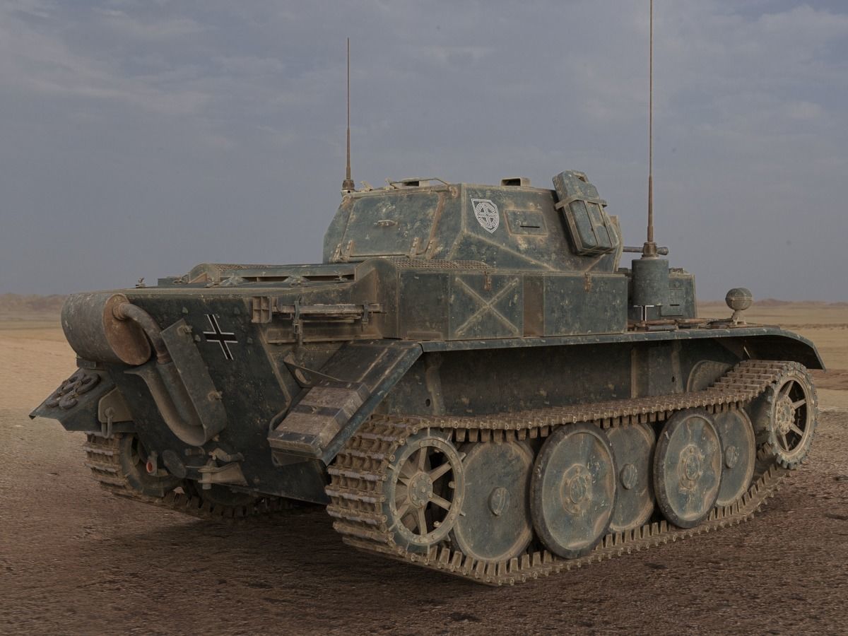 PzKpfw II Ausf L Luchs SdKfz123 3D model_2