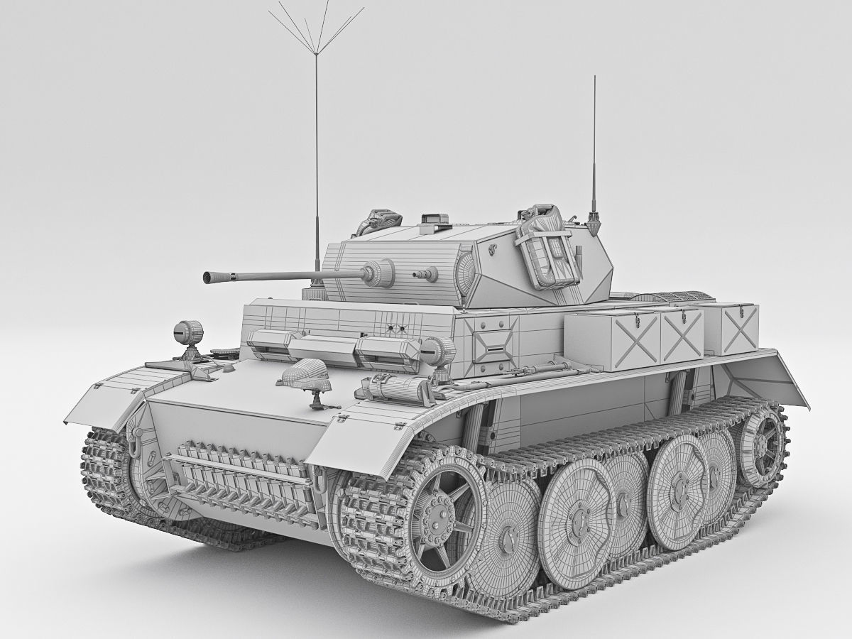 PzKpfw II Ausf L Luchs SdKfz123 3D model_16