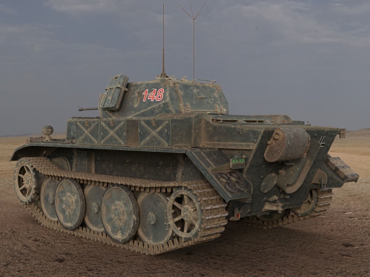 PzKpfw II Ausf L Luchs SdKfz123 3D model_9