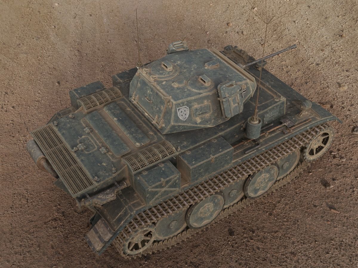 PzKpfw II Ausf L Luchs SdKfz123 3D model_3