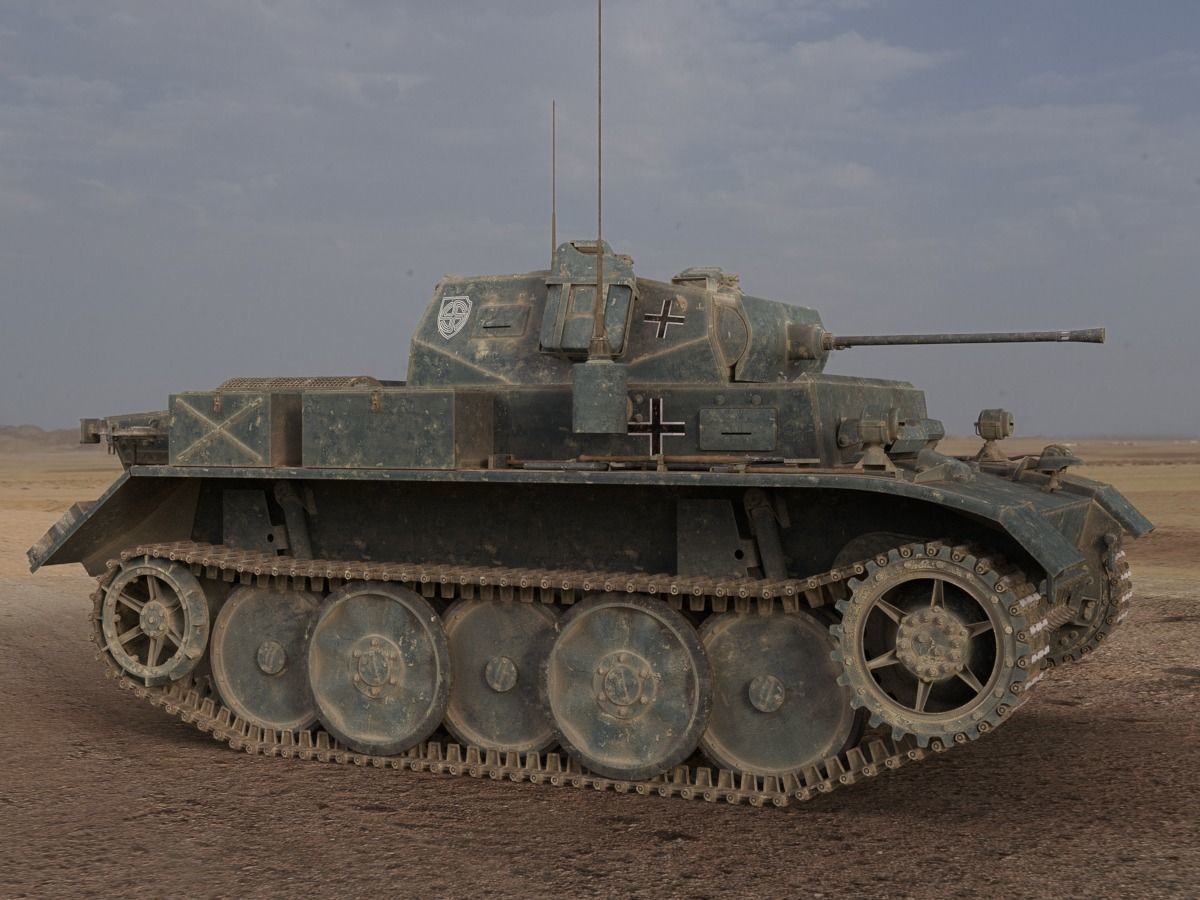 PzKpfw II Ausf L Luchs SdKfz123 3D model_1