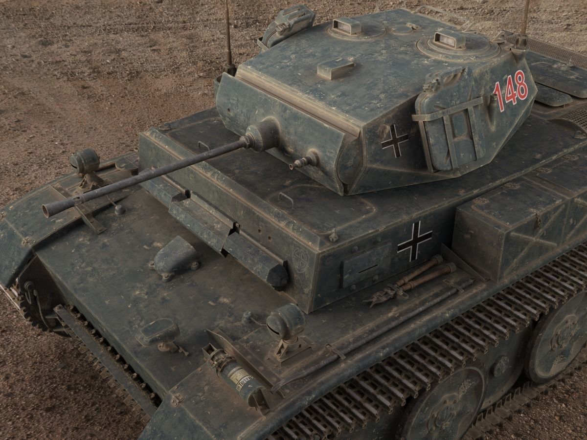 PzKpfw II Ausf L Luchs SdKfz123 3D model_7