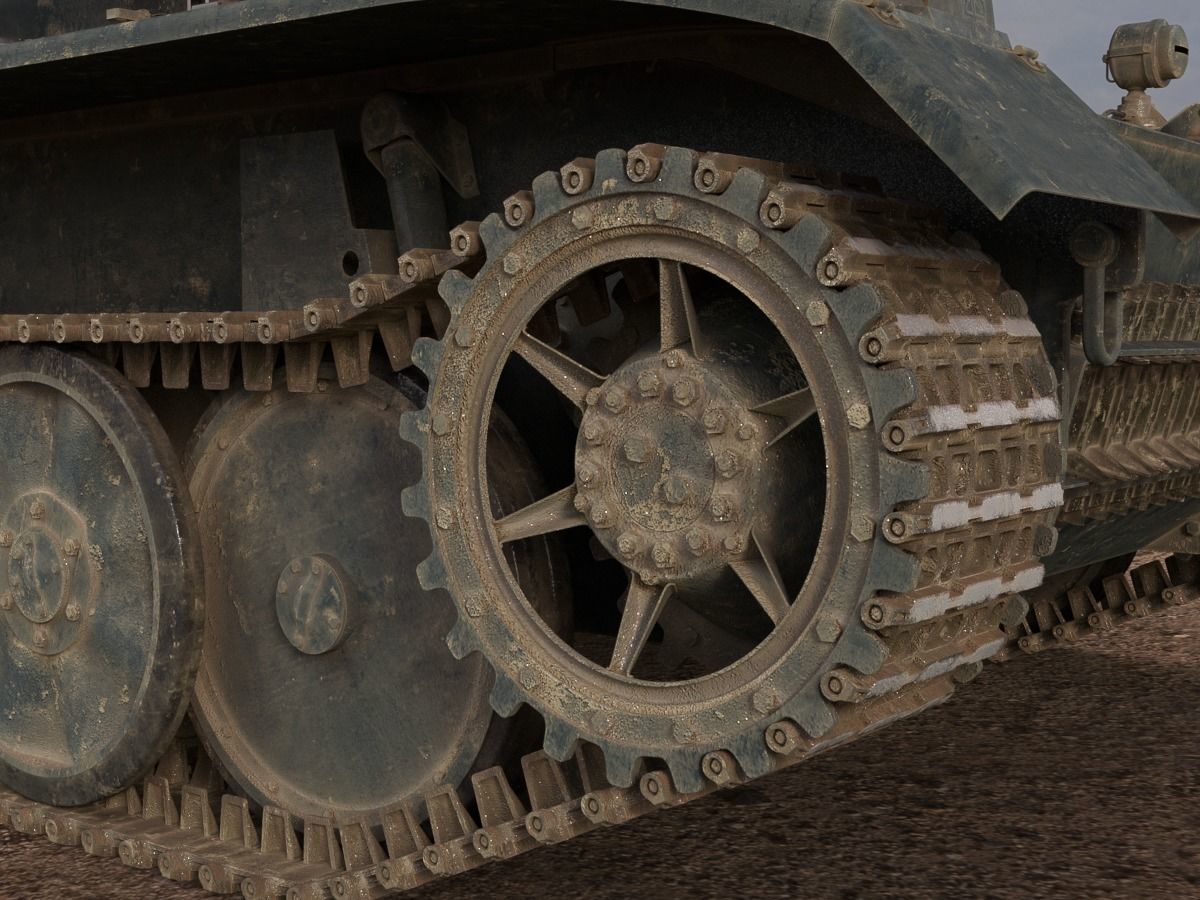 PzKpfw II Ausf L Luchs SdKfz123 3D model_13