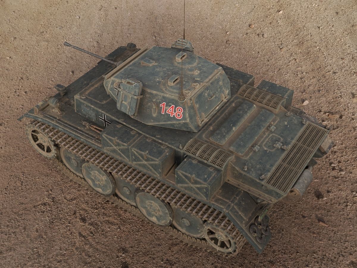 PzKpfw II Ausf L Luchs SdKfz123 3D model_8