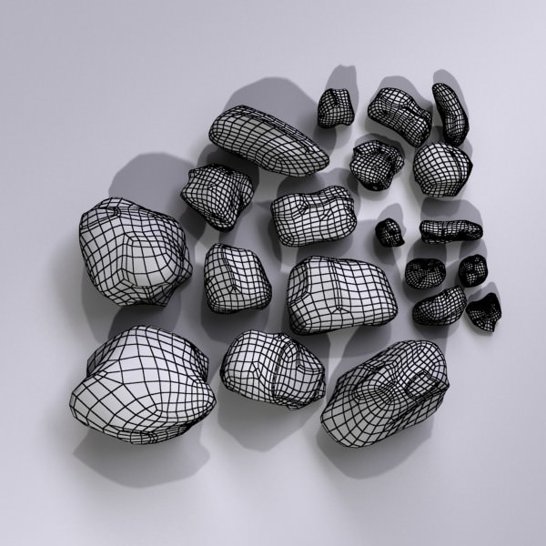 Stones 01 3D model_10