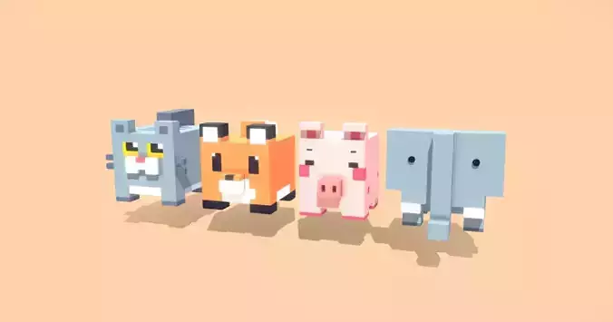 cube animals collection