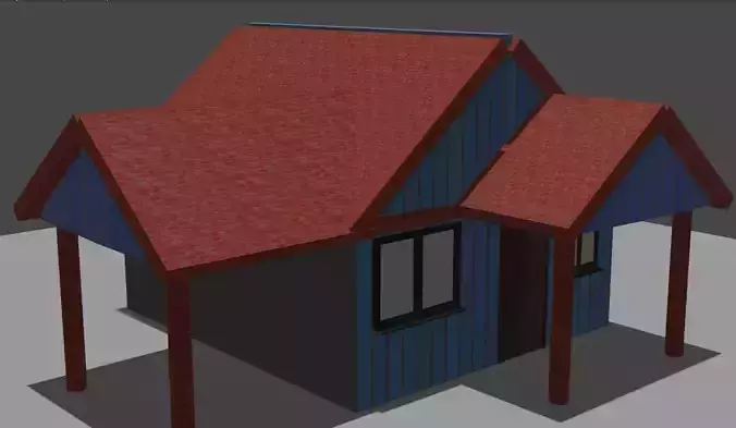 3D House with roof