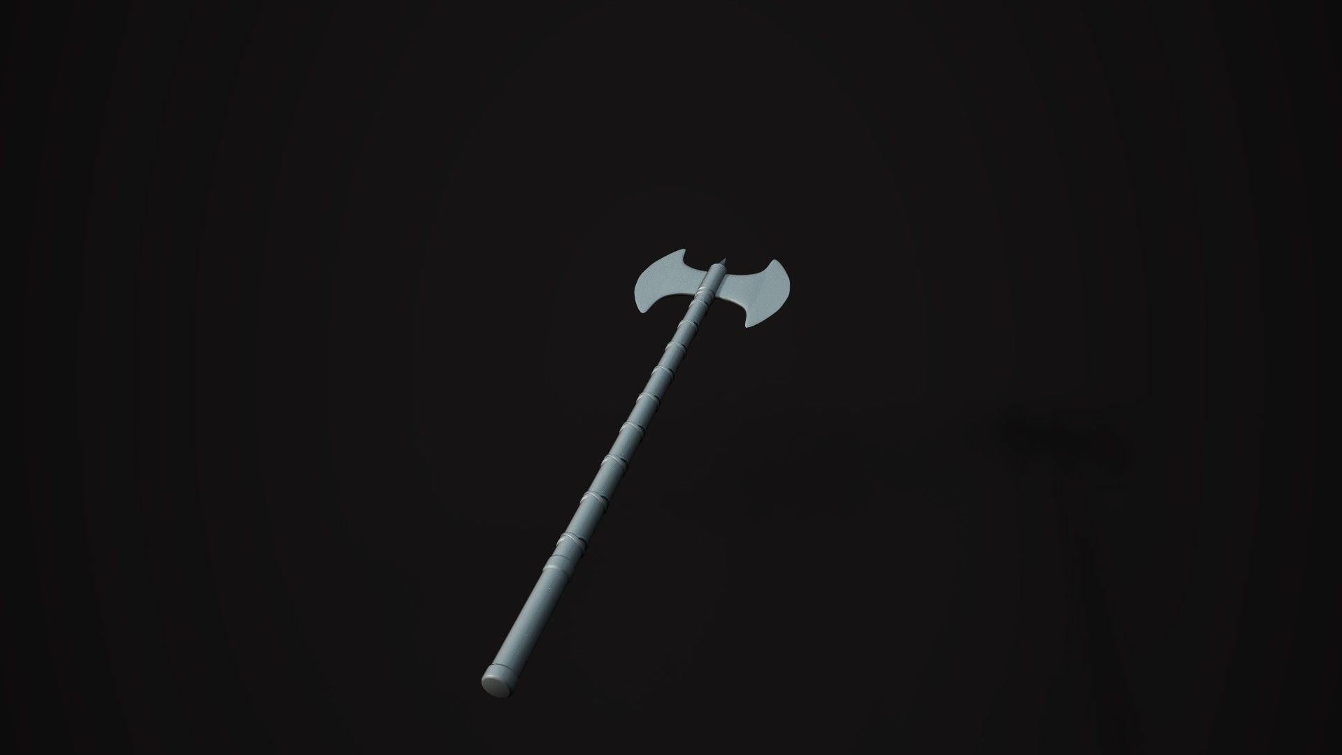 Medieval  Double Axe V1 Low-poly 3D model_11
