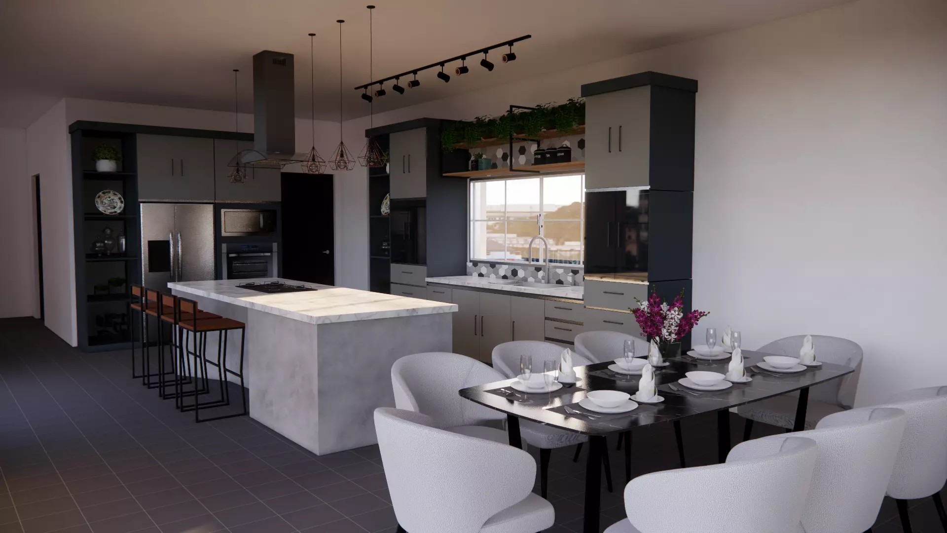 kitchen luxury Free 3D model