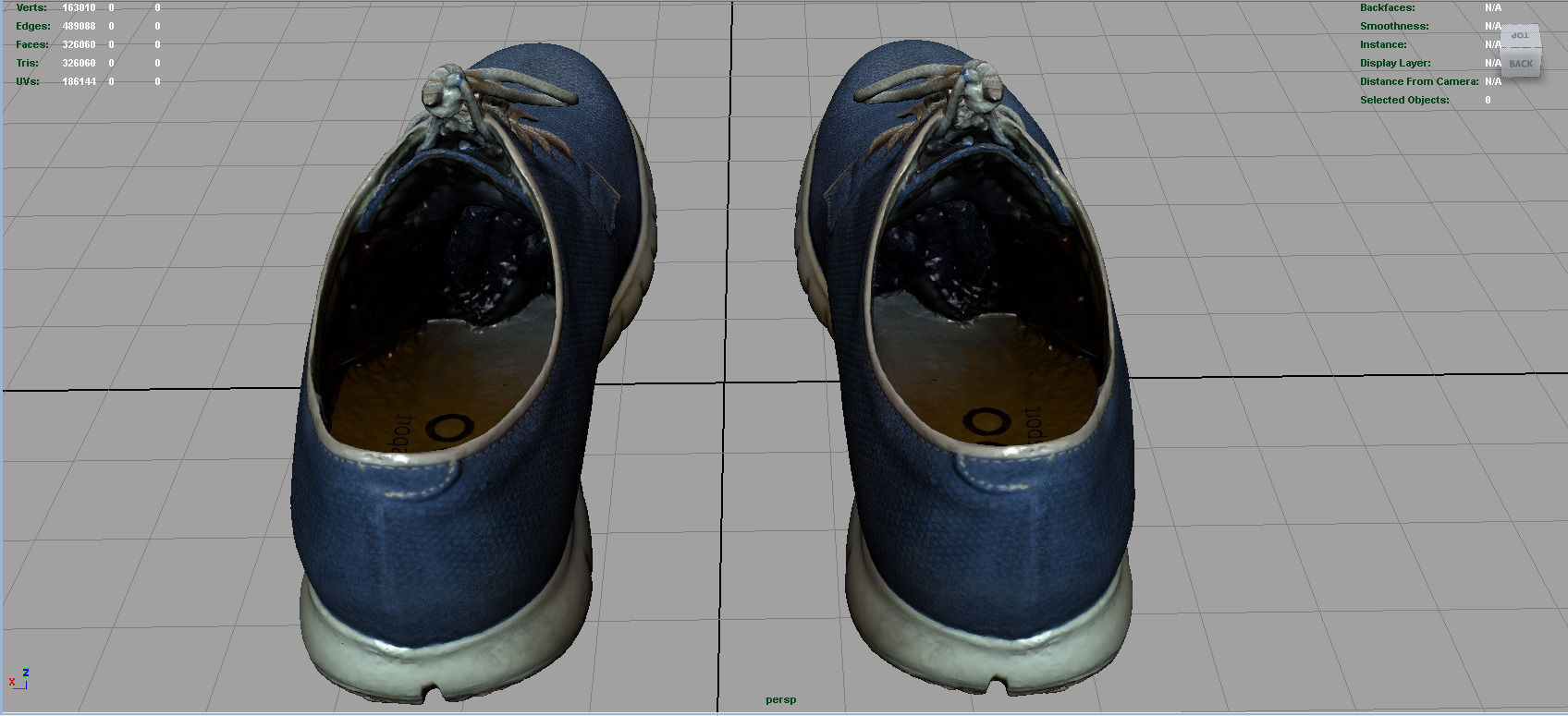 Sneakers Low-poly 3D model_8