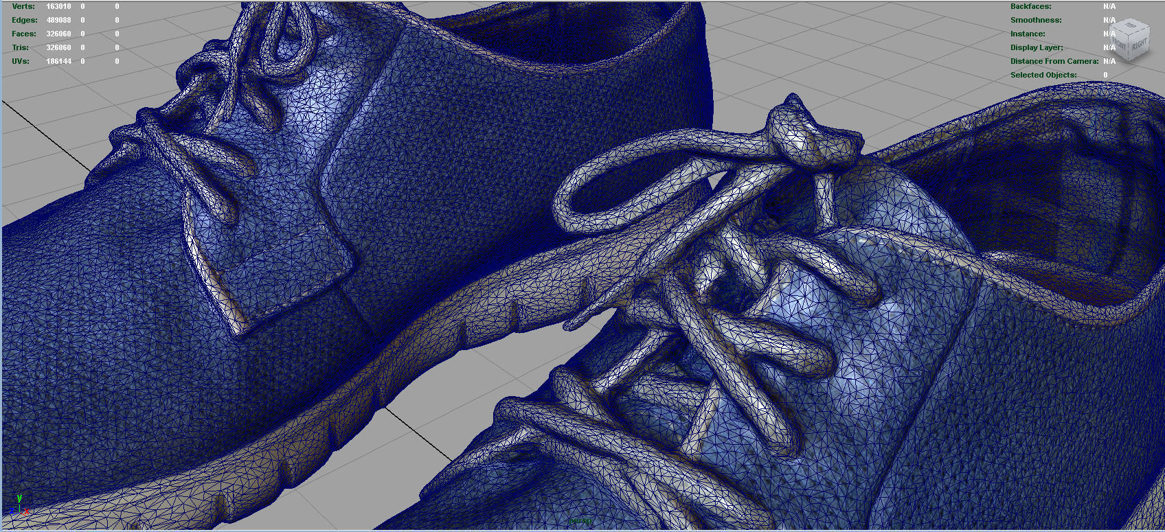 Sneakers Low-poly 3D model_11