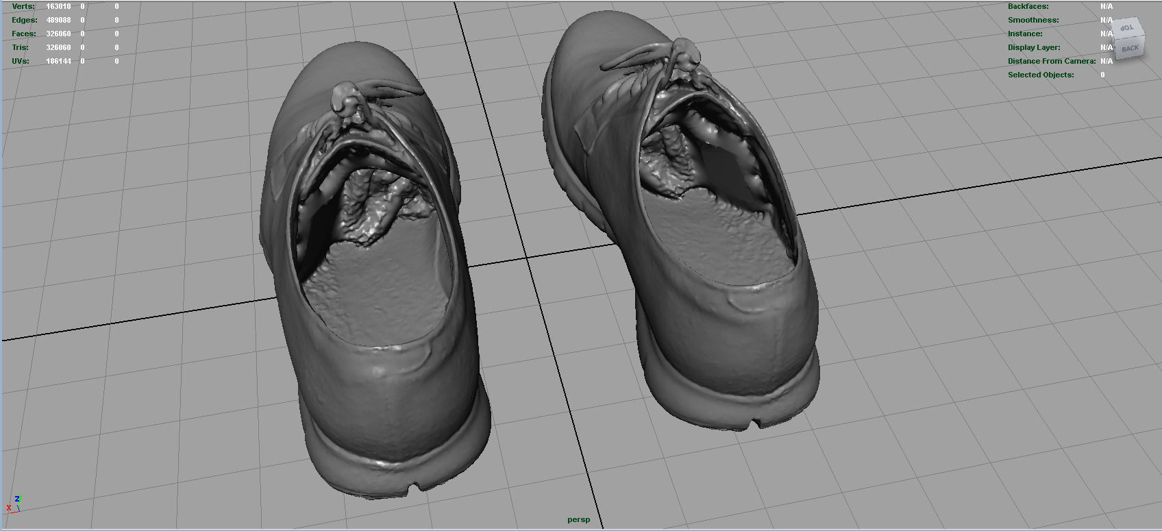 Sneakers Low-poly 3D model_9