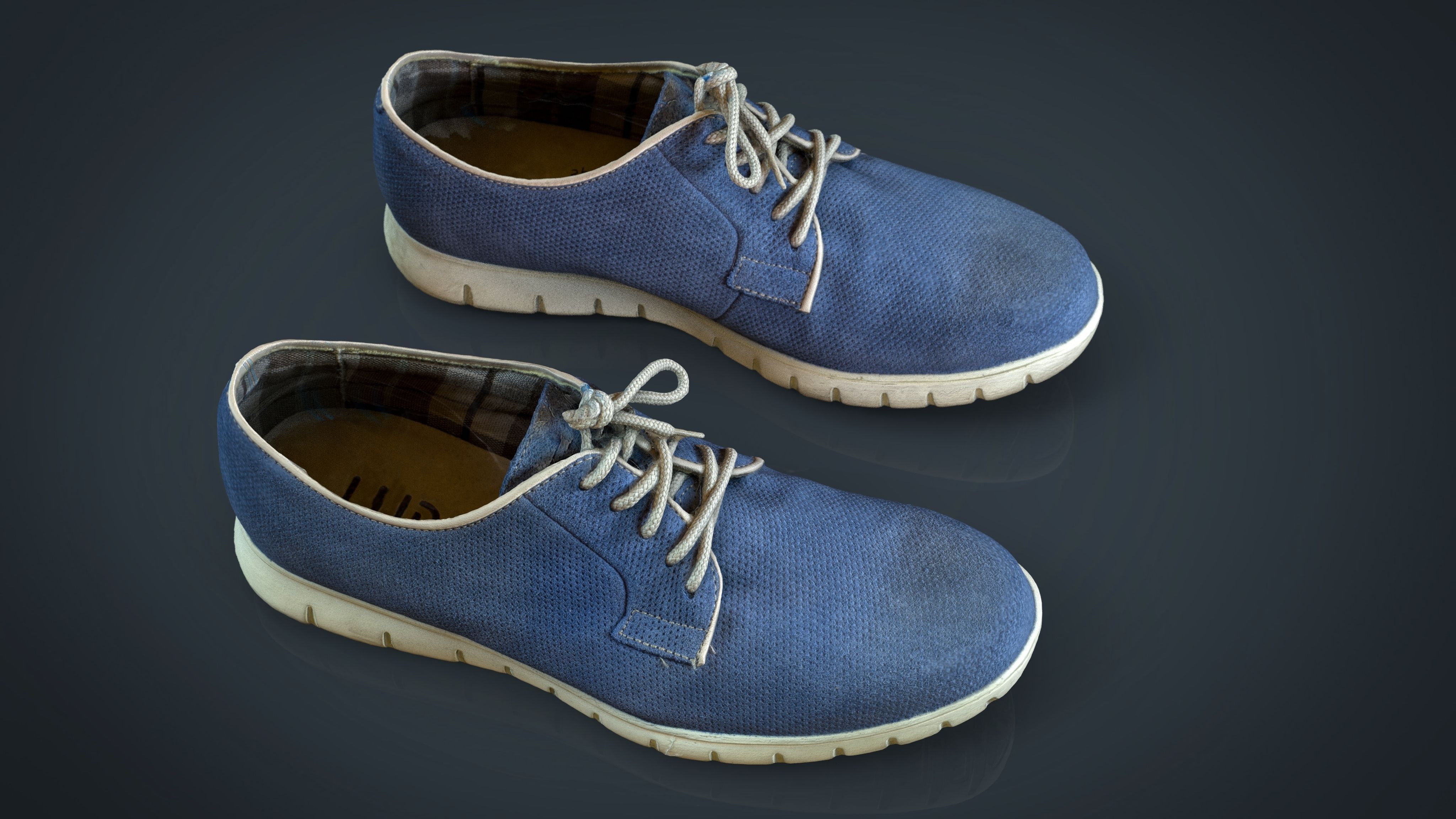 Sneakers Low-poly 3D model_4
