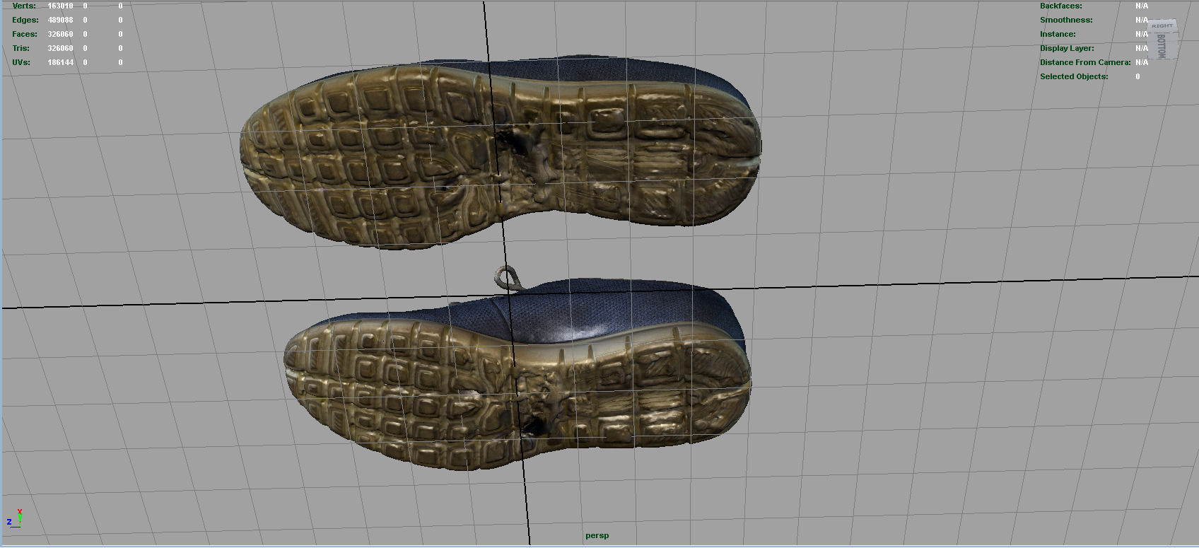 Sneakers Low-poly 3D model_7