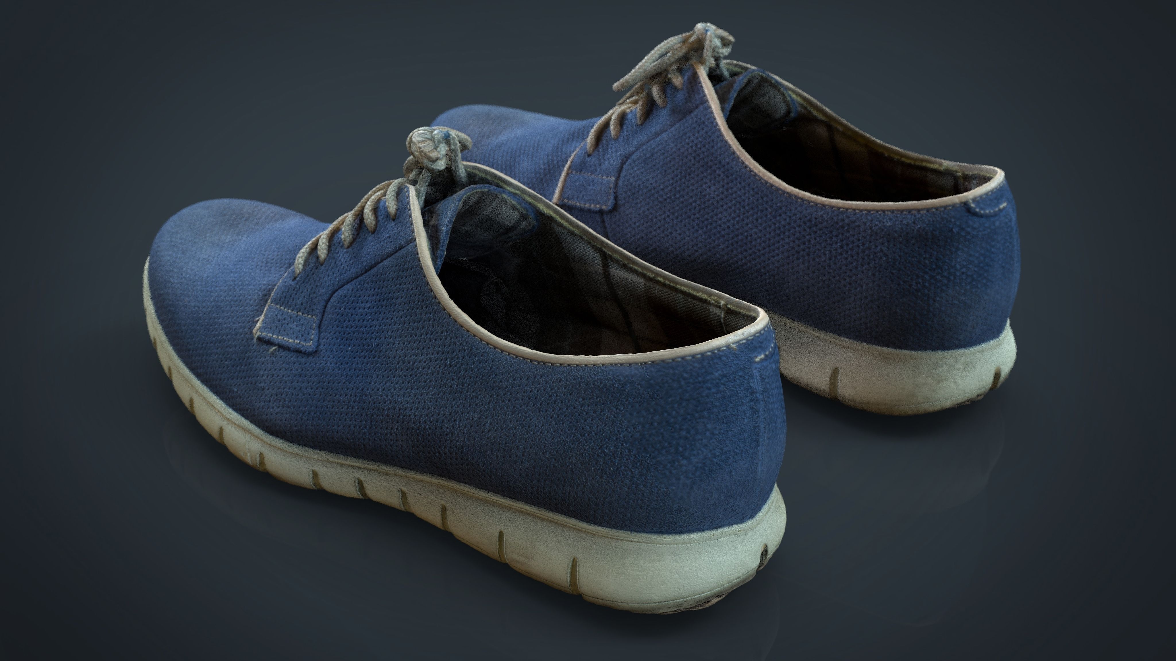 Sneakers Low-poly 3D model_2