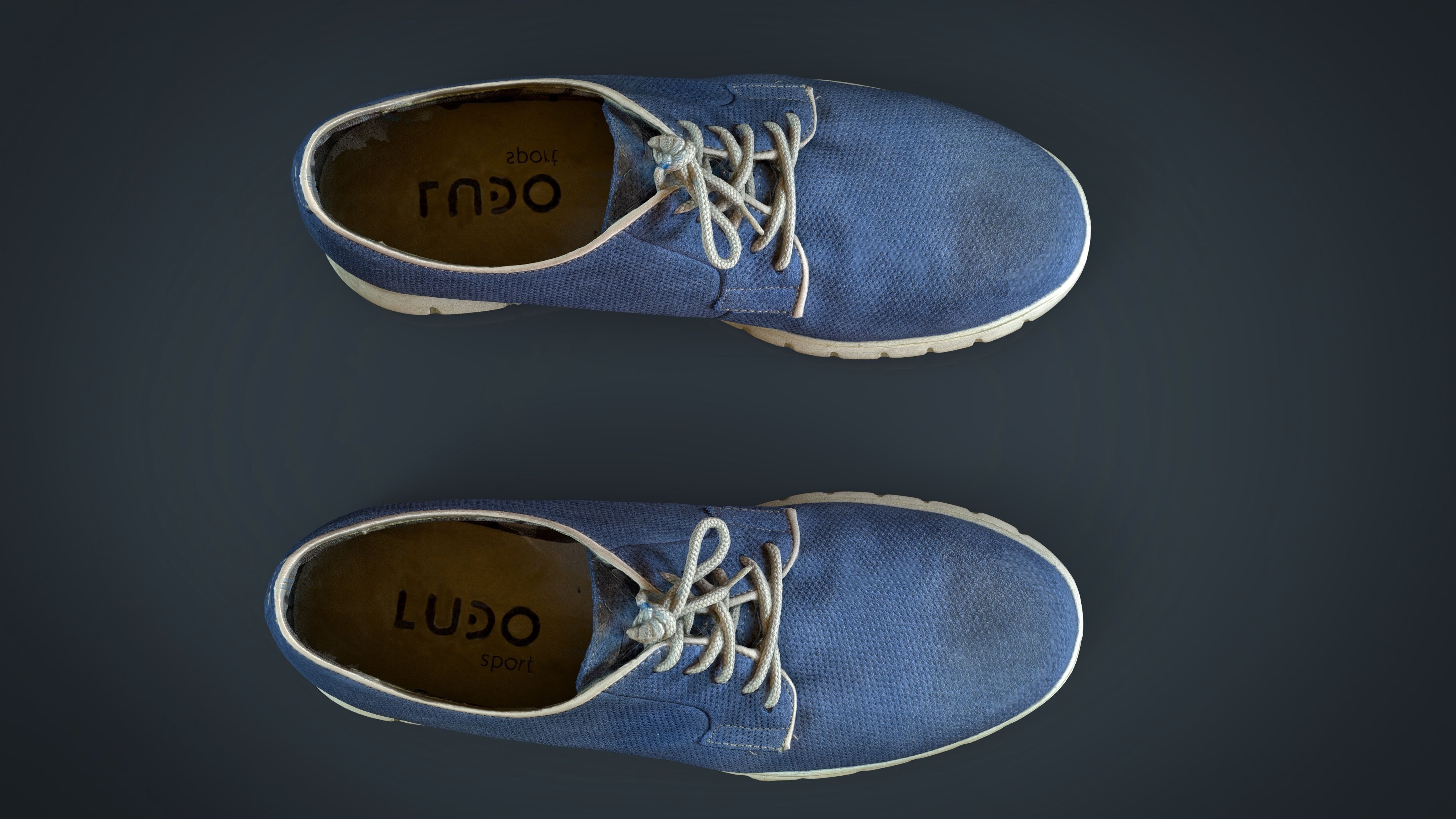 Sneakers Low-poly 3D model_10