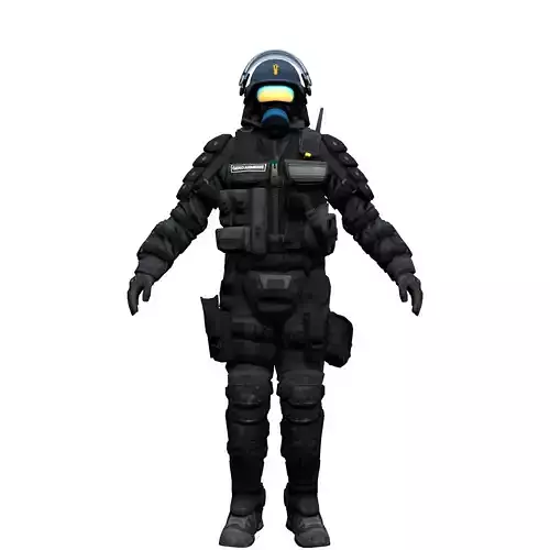 Agent from the game CSGO Chemical protection captain 