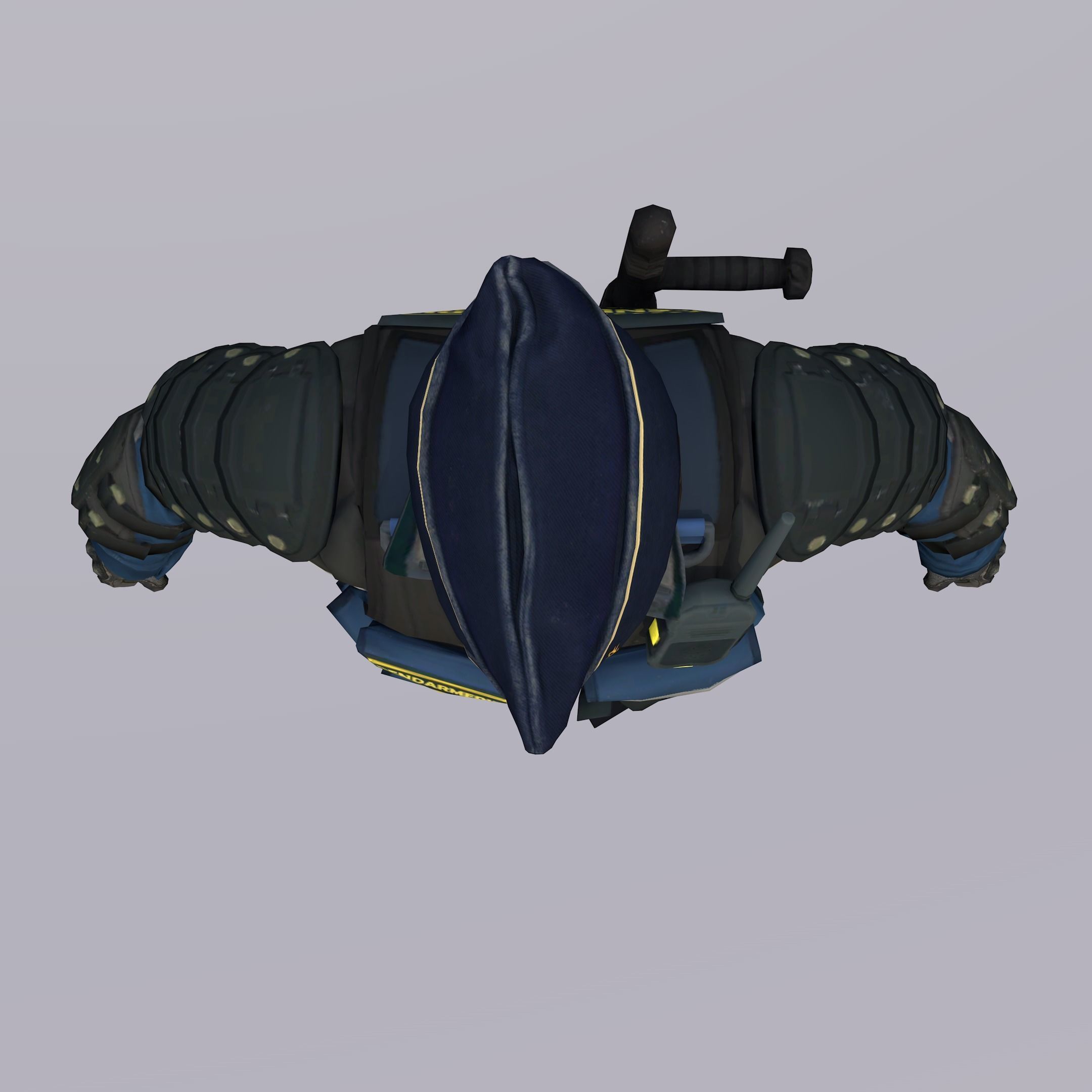 Agent from the game CSGO Commandant Rushar 3D model_7