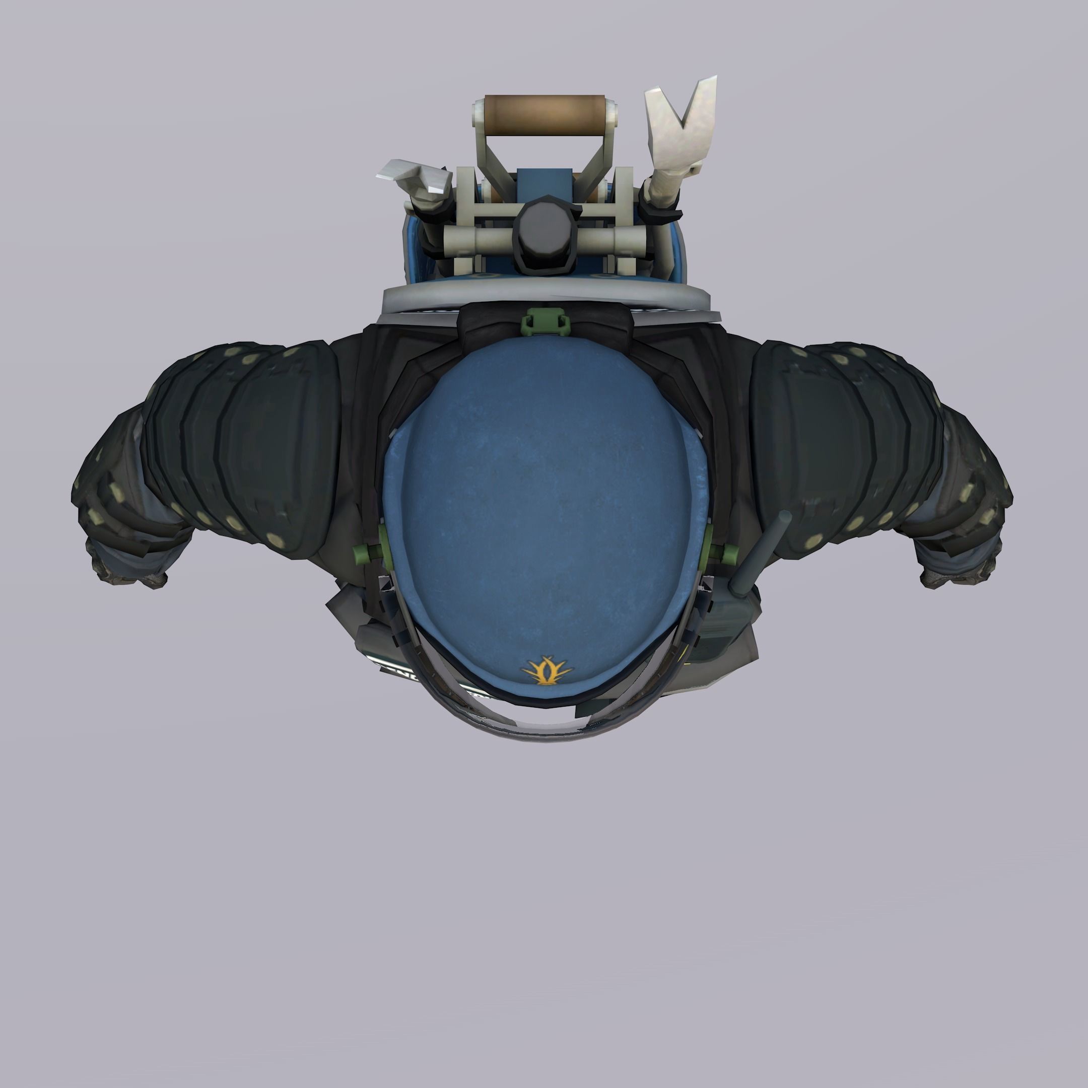 Agent from the game CSGO Cadet National Gendarmerie 3D model_7