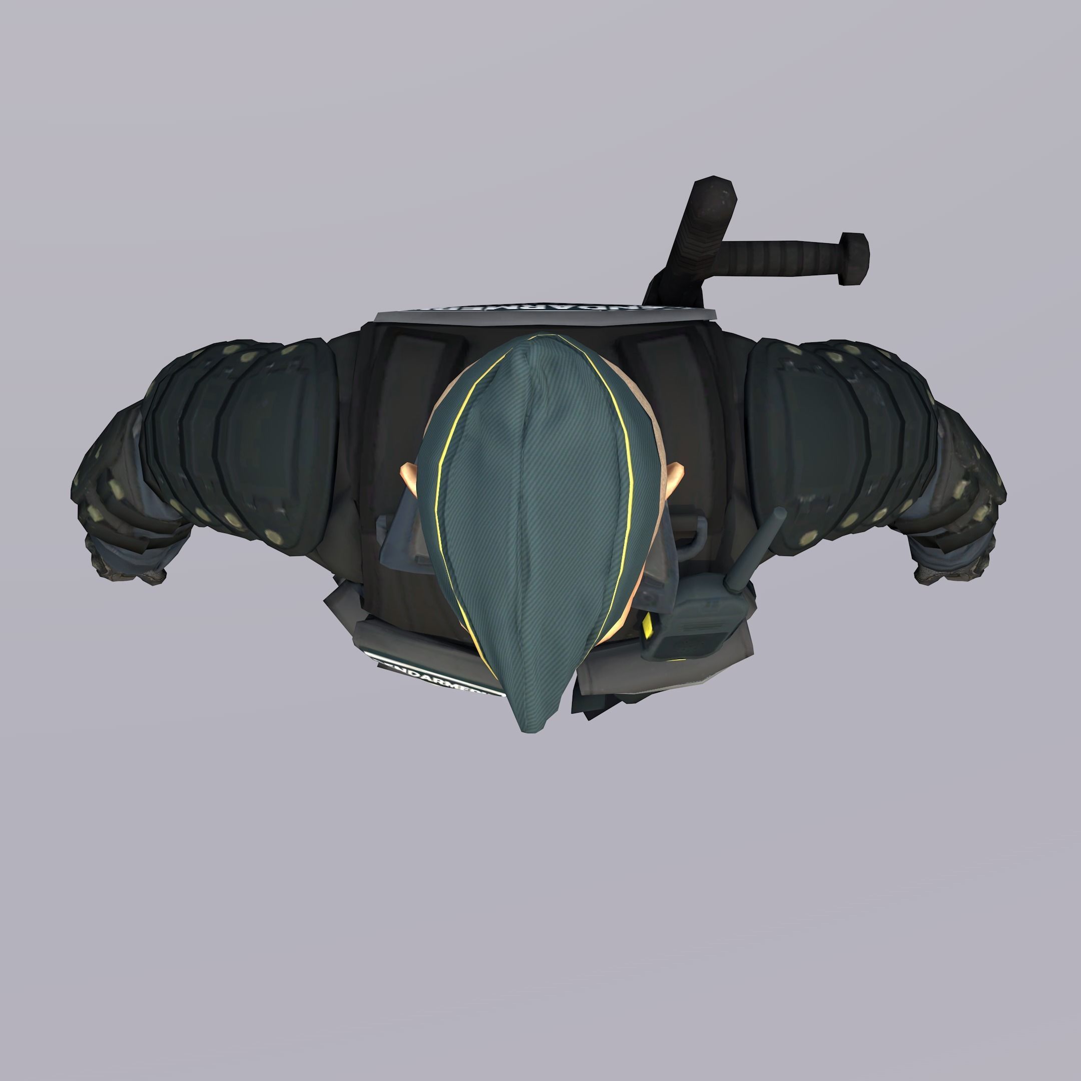 Agent from the game CSGO Jacques Beltram 3D model_7