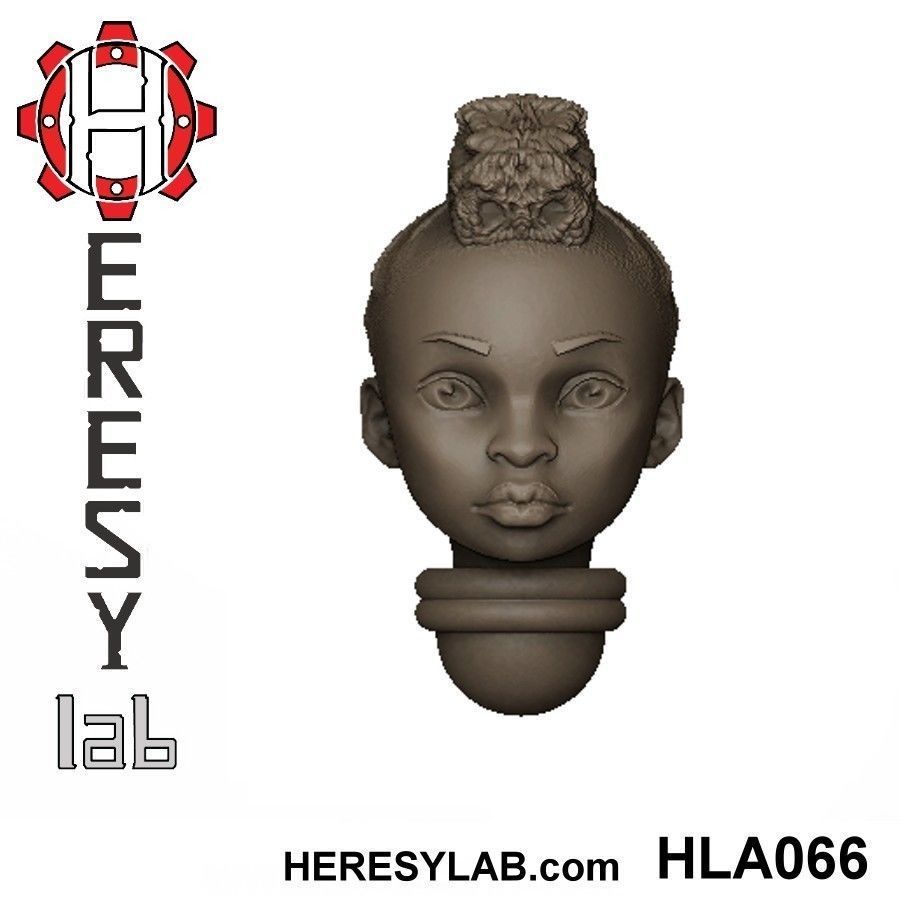Heresylab - Female Sci-Fi heads for conversions SET 2 of 21 3D print model_2