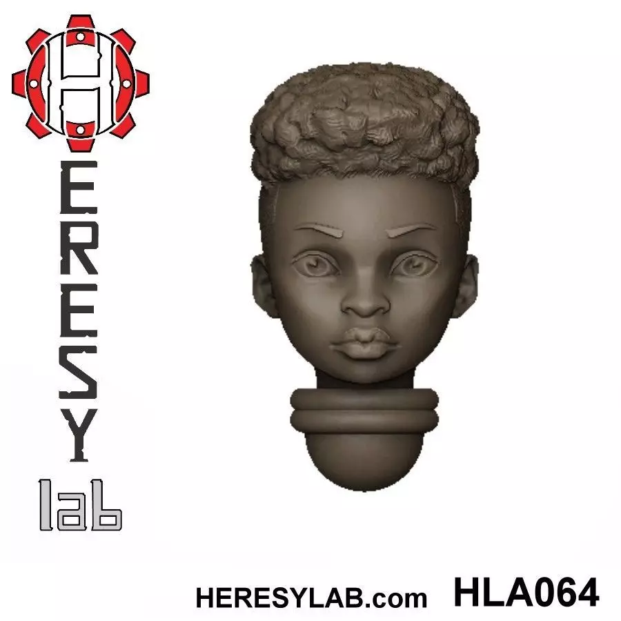 Heresylab - Female Sci-Fi heads for conversions SET 2 of 21 3D print model_0
