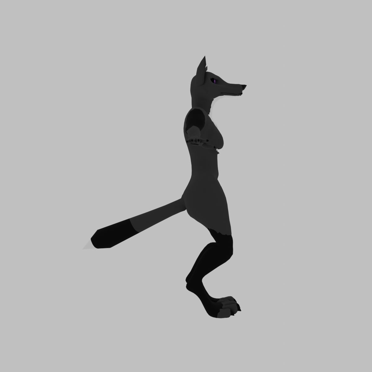 Rigged Foxy Base Character 3D model_1