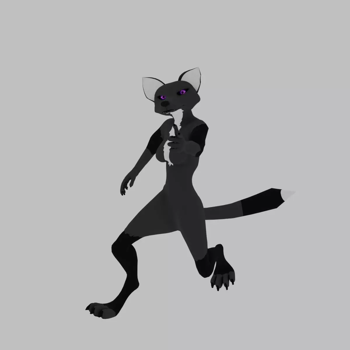 Rigged Foxy Base Character 3D model_0