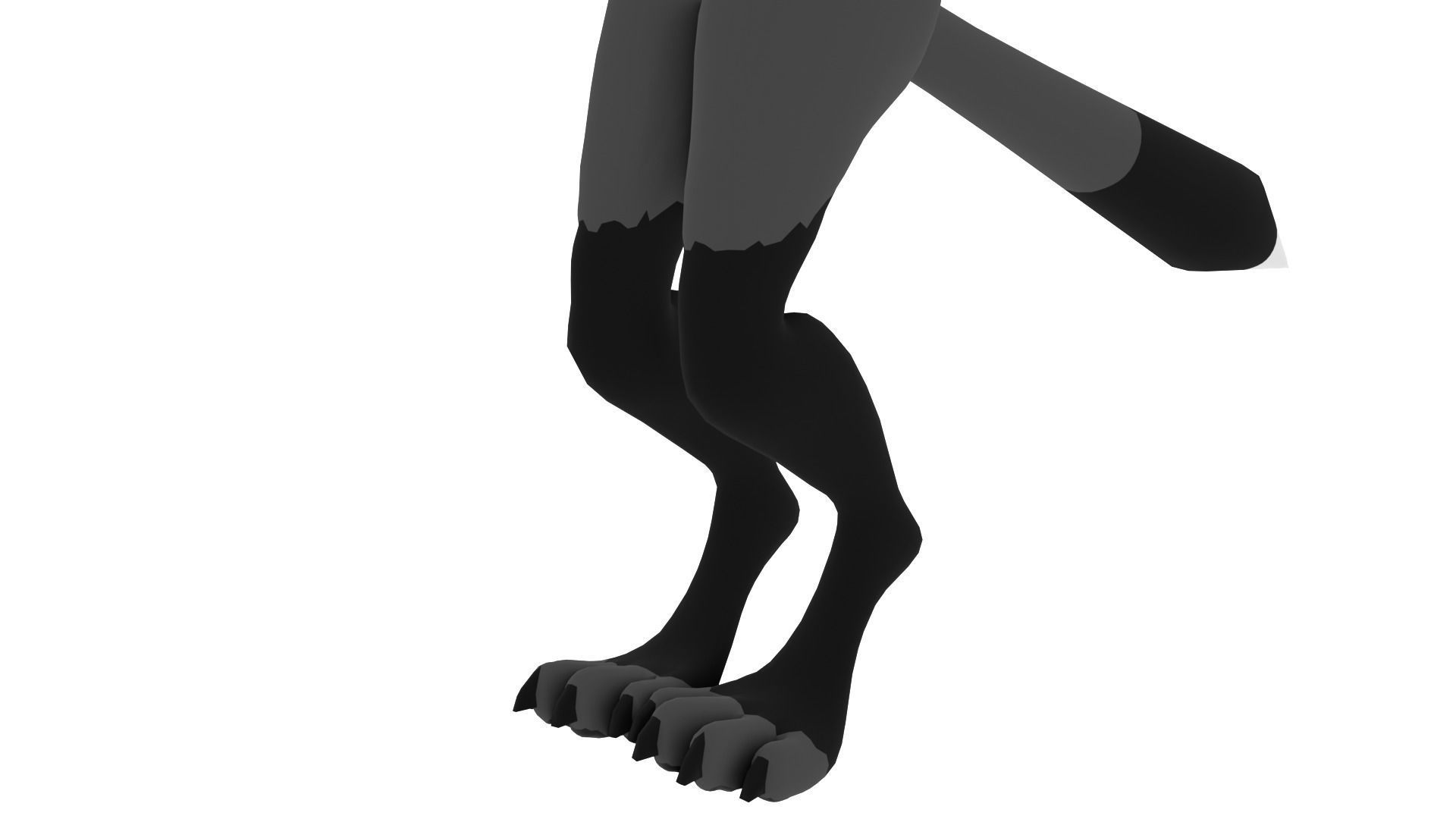 Rigged Foxy Base Character 3D model_5