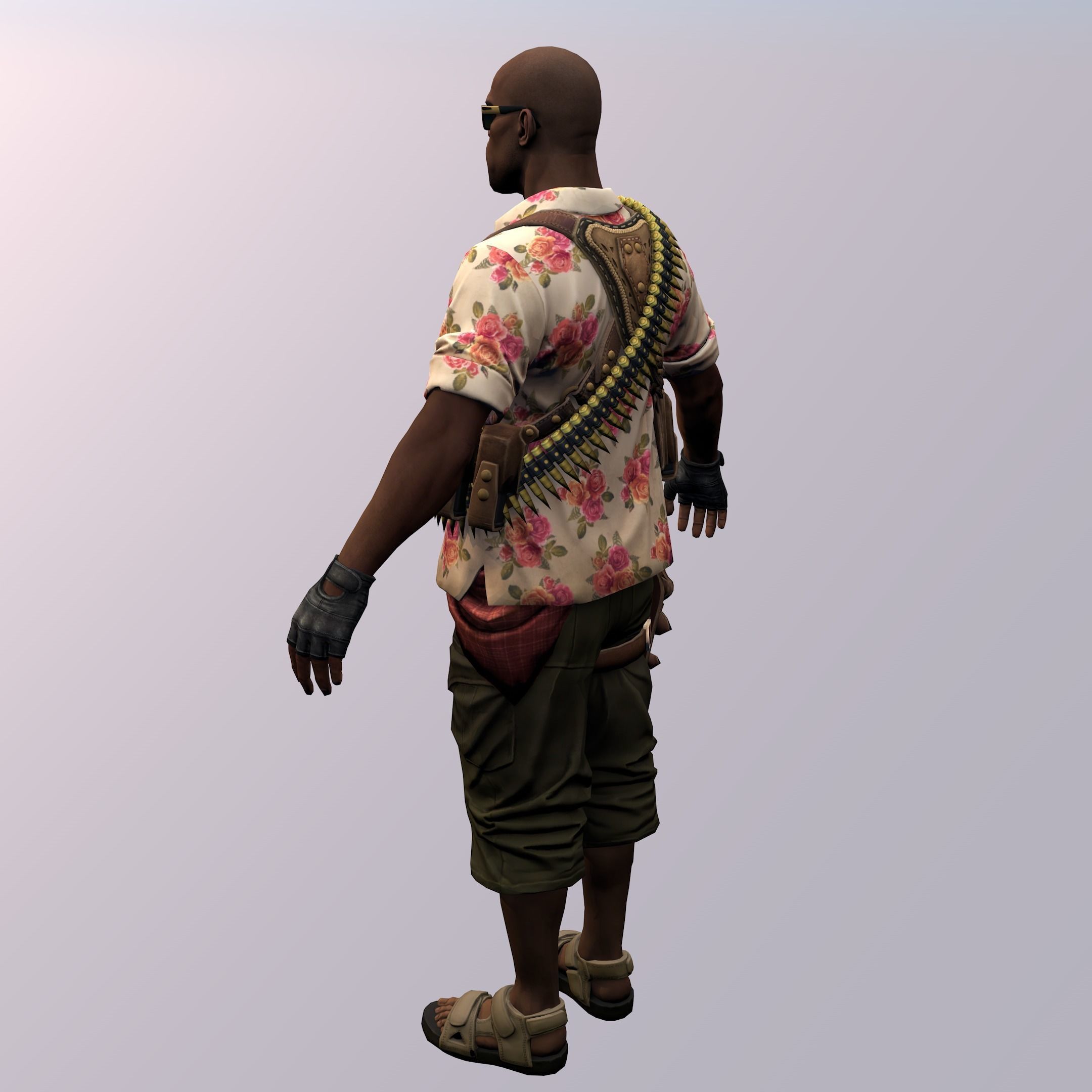 Agent from the game CSGO Elite Hunter Solman Partisans 3D model_5