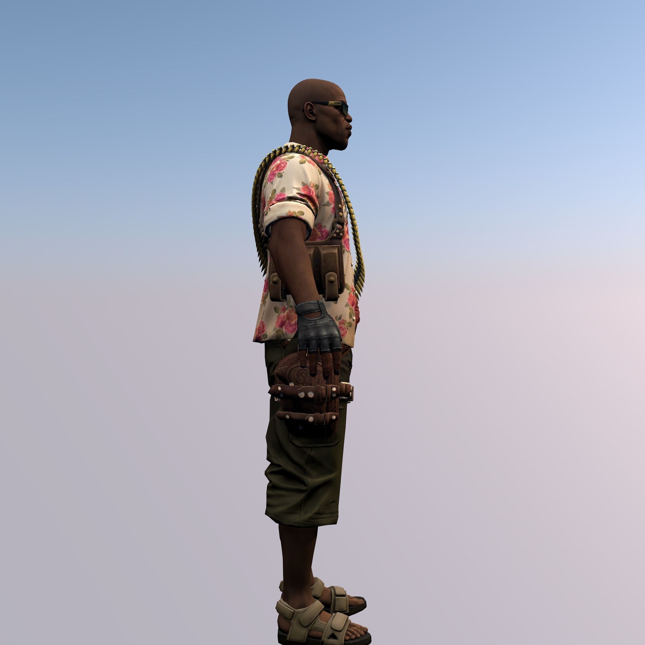 Agent from the game CSGO Elite Hunter Solman Partisans 3D model_1
