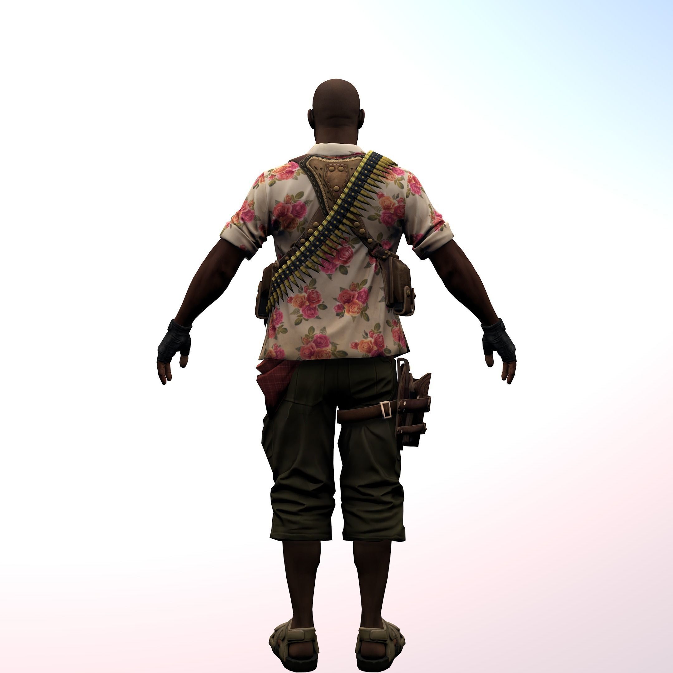 Agent from the game CSGO Elite Hunter Solman Partisans 3D model_2