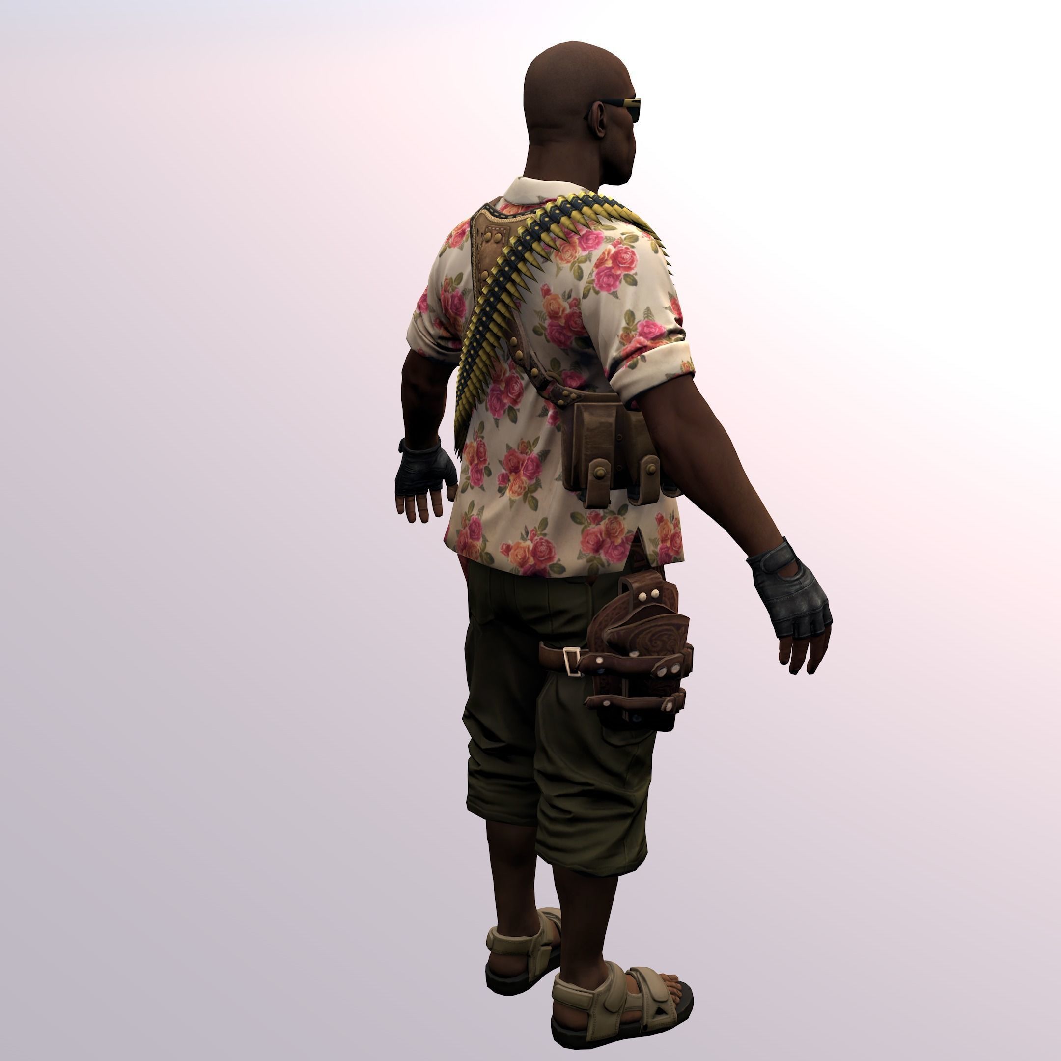 Agent from the game CSGO Elite Hunter Solman Partisans 3D model_6