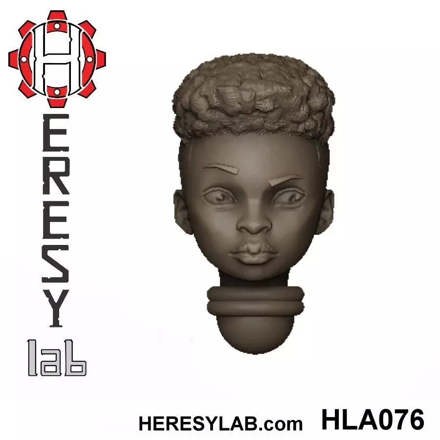 Heresylab - Female Sci-Fi heads for conversions SET 4 of 21 3D print model_0
