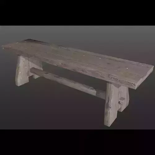 Old wooden bench