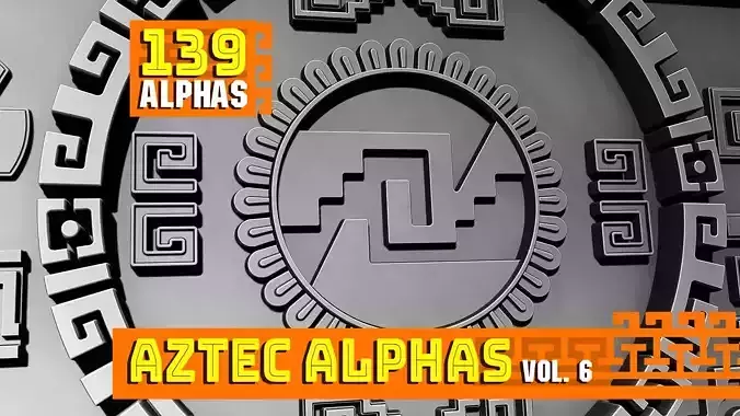 Aztec ALPHA BRUSHES  Volume 6
