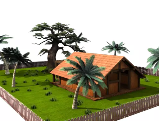 Digger House Free 3D model_0