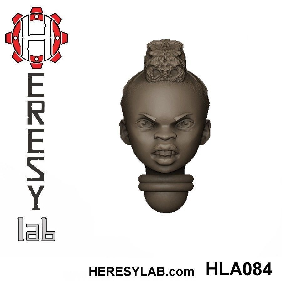 Heresylab - Female Sci-Fi heads for conversions SET 5 of 21 3D print model_2