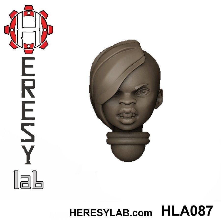 Heresylab - Female Sci-Fi heads for conversions SET 5 of 21 3D print model_5