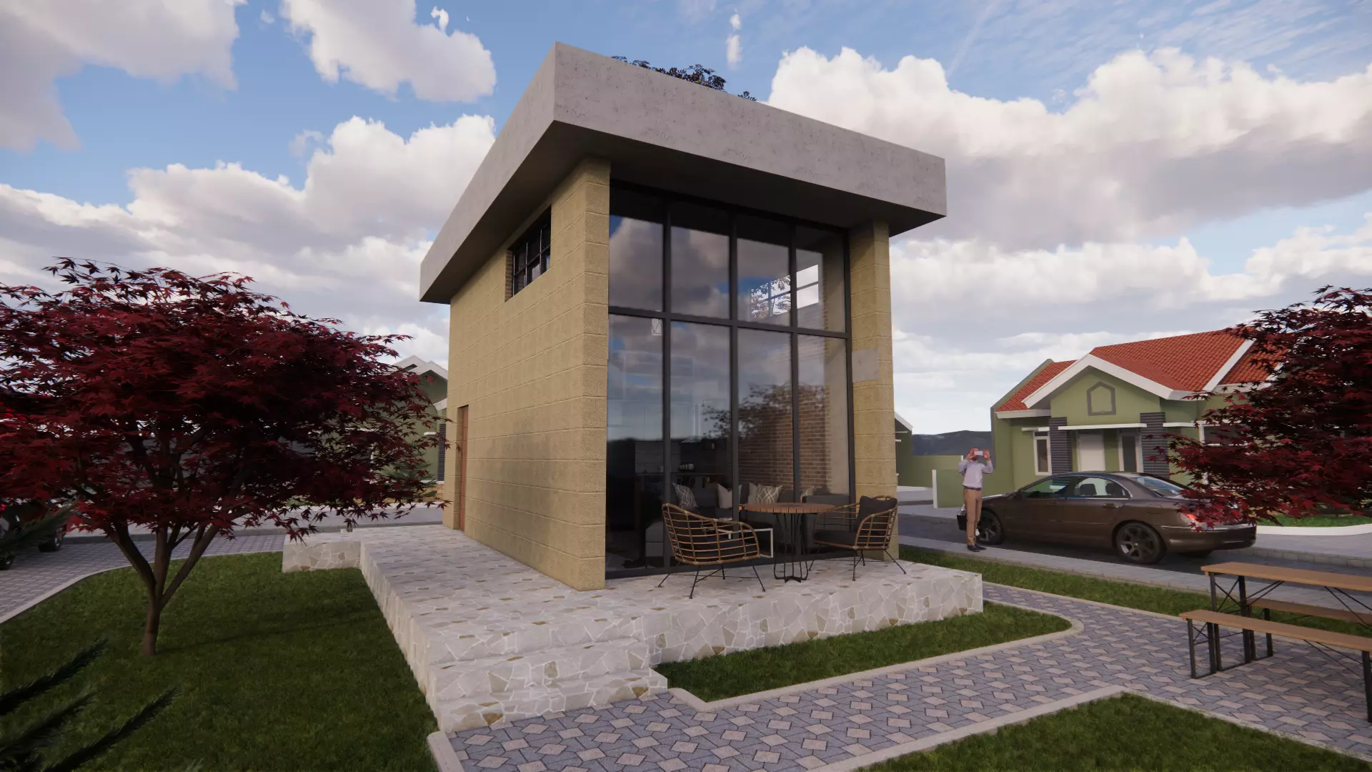 small house Free 3D model_0