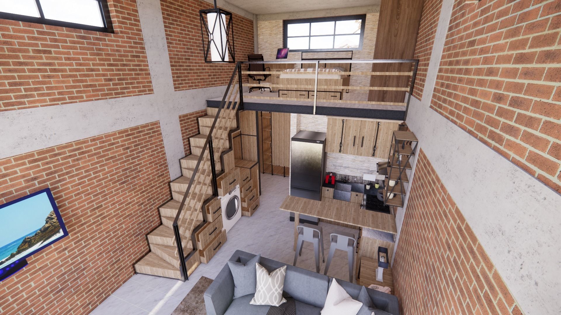 small house Free 3D model_2