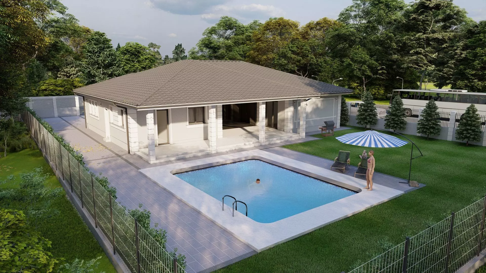 House 19 Exterior Low-poly 3D model