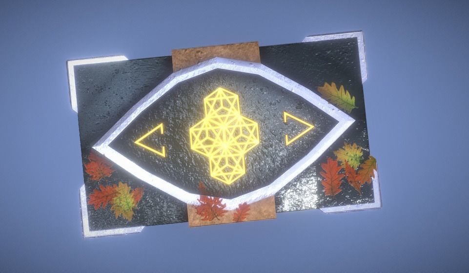 Obsidian Runebound Chest Low-poly 3D model_1