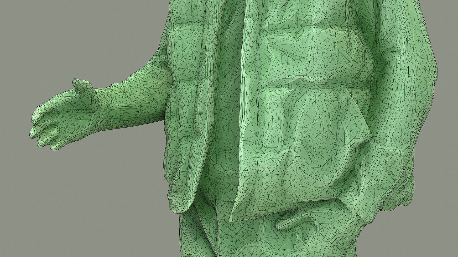 Greetings man in knitted vest 3D model_11
