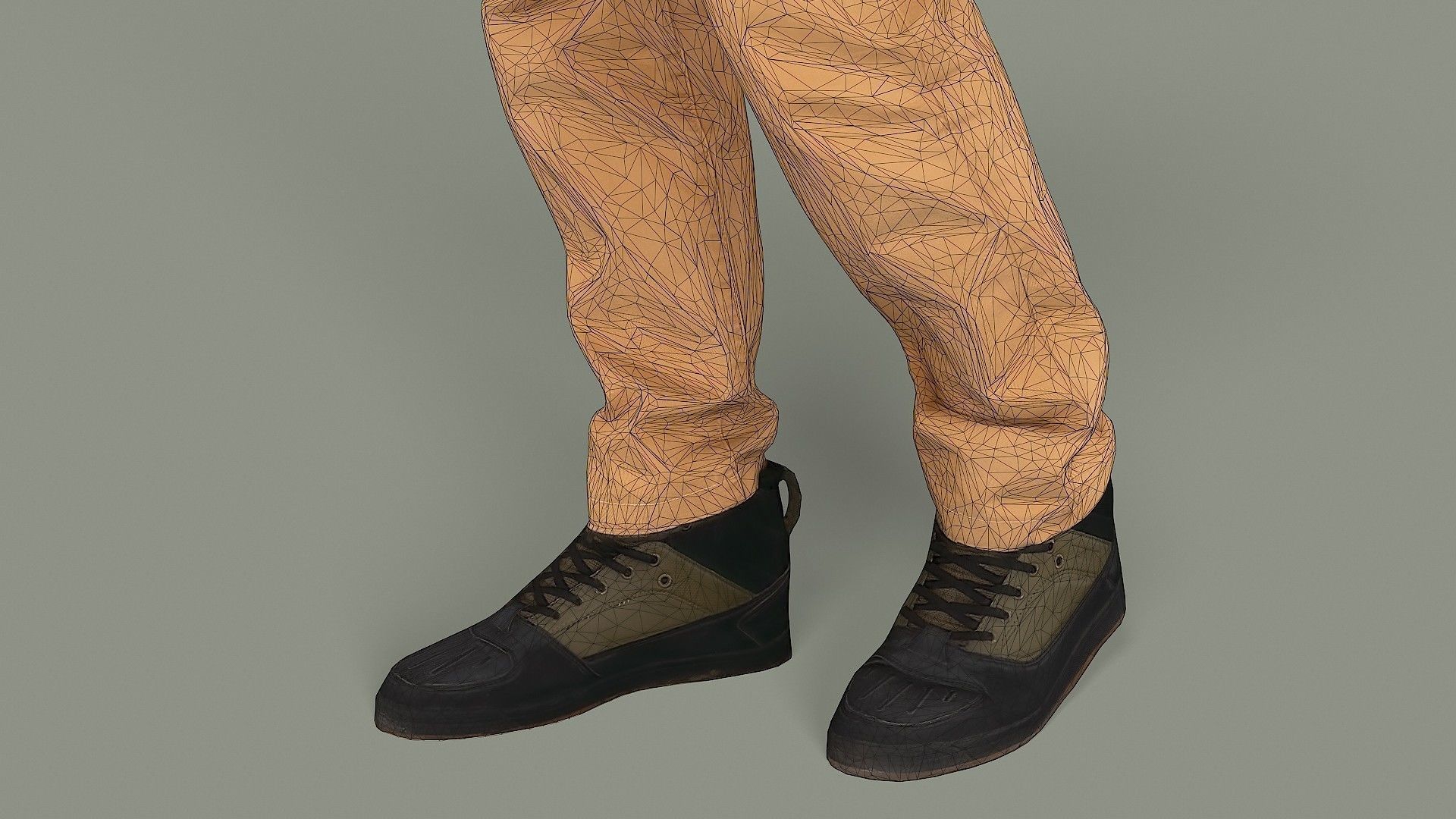 Greetings man in knitted vest 3D model_14