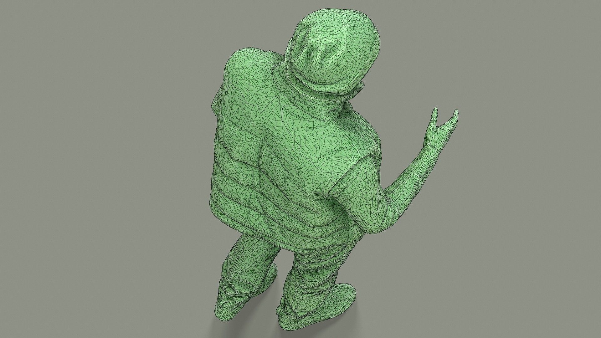 Greetings man in knitted vest 3D model_19