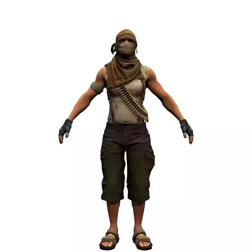 Agent from the game CSGO Hunter Guerrilla 3D model