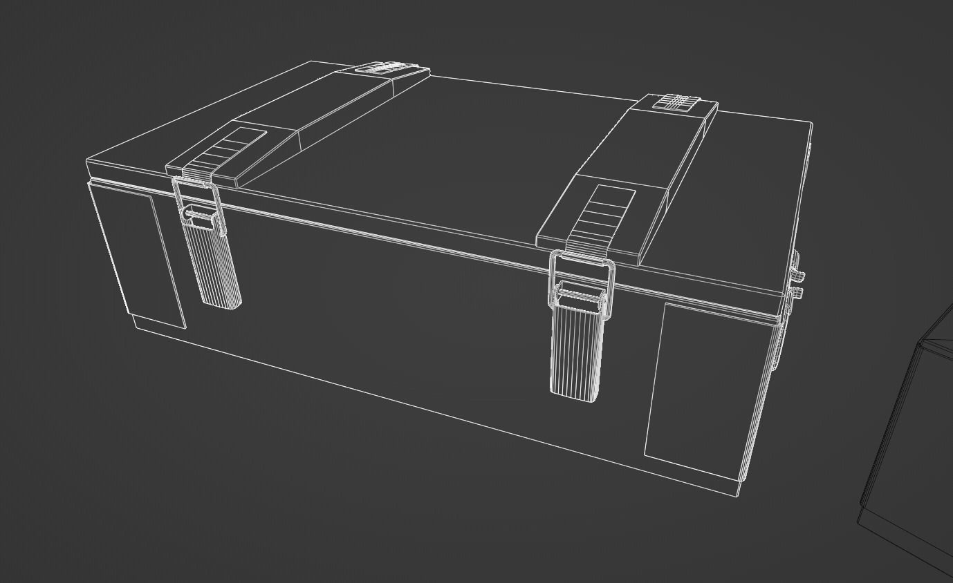 Military grenade box Low-poly 3D model_15