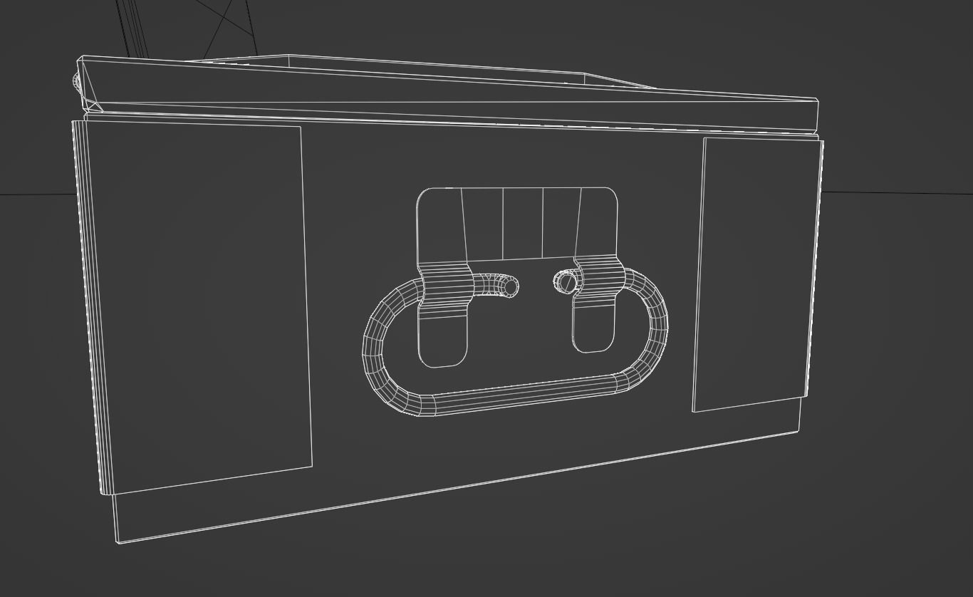 Military grenade box Low-poly 3D model_12